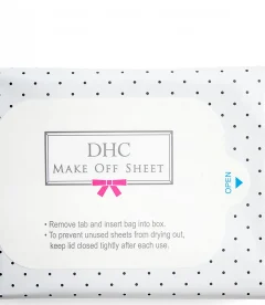 DHC Make Off Sheet, Make Up Remover Wipes - 50 sheets