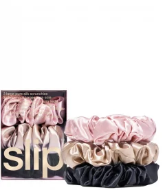 Slip Pure Silk 3-Pack Large Scrunchies (3 piece)
