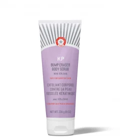First Aid Beauty KP Bump Eraser Body Scrub with 10% AHA - Body Exfoliant for Keratosis Pilaris 8oz