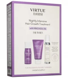 VIRTUE Flourish Nightly Intensive Hair Growth Treatment - Trial Size 3 piece