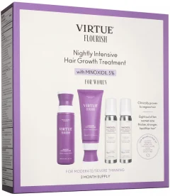 VIRTUE Flourish Nightly Intensive Hair Growth Treatment Hair Kit 4 piece