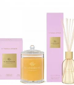 Glasshouse A Tahaa Affair Candle and Liquid Diffuser