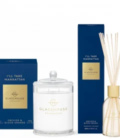 Glasshouse I'll Take Manhattan Candle and Liquid Diffuser