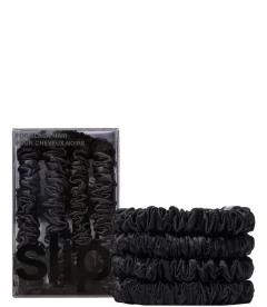 Slip Pure Silk Skinny Scrunchies - Black