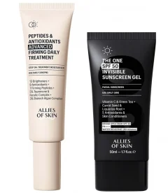 Allies of Skin Clinical Firming Peptide Moisturizer & Invisible SPF Duo (Worth $170)