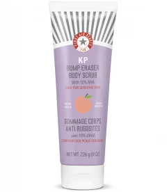 First Aid Beauty KP Bump Eraser Body Scrub with 10% AHA 8oz - Peach