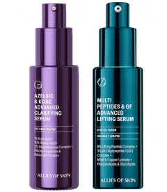 Allies of Skin Clinical Clarify & Growth Factor Lifting Serum Duo (Worth $287)