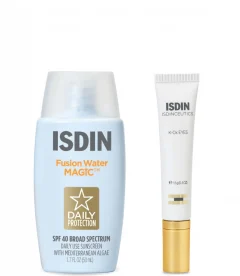 ISDIN Fusion Water Magic SPF40 50ml & ISDIN Isdinceutics K-Ox Eyes Dark Circles & Puffiness Eye Cream Duo ($144 Value)