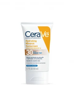 CeraVe Hydrating Mineral Tinted Sunscreen SPF 30 (Various Shades)