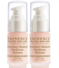 Eminence Organic Skin Care Strawberry Rhubarb Hyaluronic Hydrator Duo (Worth $130)