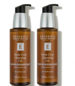 Eminence Organic Skin Care Stone Crop Cleansing Oil 150ml Duo (Worth $118)