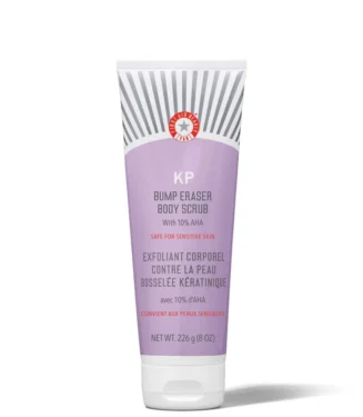 First Aid Beauty KP Bump Eraser Body Scrub with 10% AHA - Body Exfoliant for Keratosis Pilaris 8oz