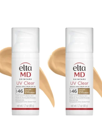 EltaMD Exclusive UV Clear Tinted SPF 46 Broad-Spectrum Duo ($92 Value)