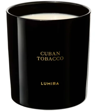 LUMIRA Cuban Tobacco Black Candle 10.5 oz