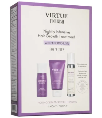 VIRTUE Flourish Nightly Intensive Hair Growth Treatment - Trial Size 3 piece