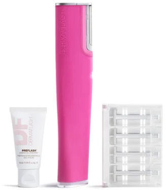 DERMAFLASH Luxe+ Advanced Sonic Dermaplaning and Peach Fuzz Removal - Pop Pink