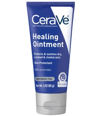 CeraVe Healing Ointment for Cracked Skin Repair Skin Protectant with Petrolatum Ceramides (3 fl. oz)