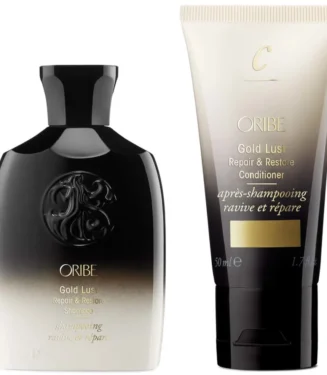 Oribe Gold Lust Repair and Restore Shampoo and Conditioner Travel Bundle
