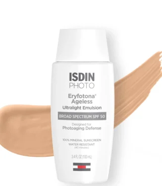 ISDIN Eryfotona Ageless Mineral Broad-Spectrum Tinted Face Sunscreen SPF 50 (3.4 fl. Oz)