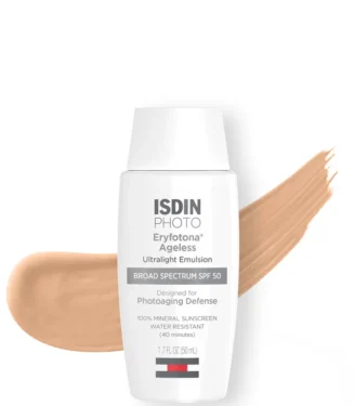 ISDIN Eryfotona Ageless Mineral Broad-Spectrum Tinted Face Sunscreen SPF 50 (1.7 fl. Oz)
