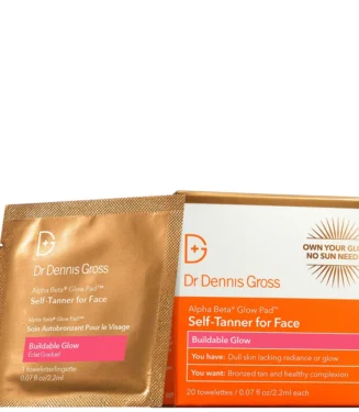 Dr Dennis Gross Skincare Alpha Beta Glow Pad Self-Tanner for Face (20 Pack)