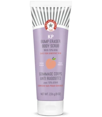 First Aid Beauty KP Bump Eraser Body Scrub with 10% AHA 8oz - Peach