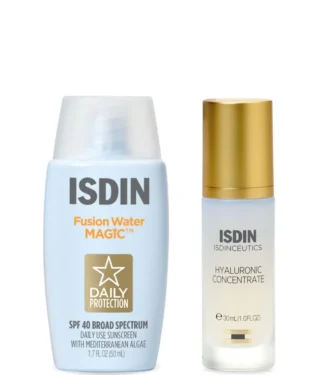 ISDIN Fusion Water Magic SPF40 50ml & ISDIN Isdinceutics Hyaluronic Concentrate Hydrating Serum Duo ($153 Value)