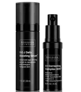 Revision Skincare DEJ Daily Boosting Serum & Travel Size C+ Correcting Complex 30%